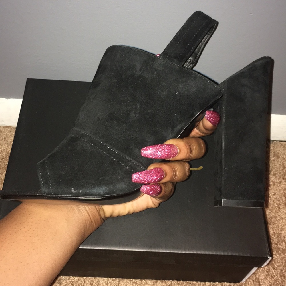 Peep Toe Booties - image 3